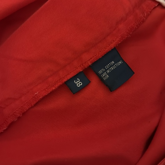 Men’s Vintage late 1980’s Polo Ralph Lauren Prospect Chino Shorts (38) Solid Red - Picture 5 of 6